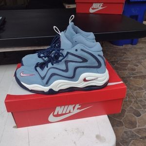 Blue Nike sneaker